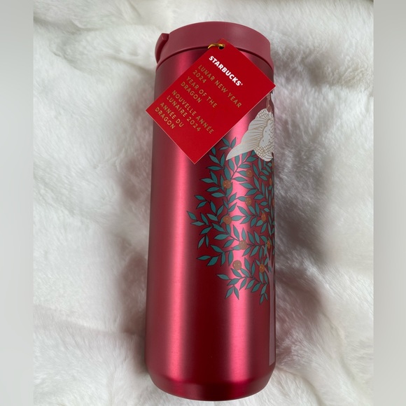 Starbucks 🐉 2024 lunar new year 🧧 dragon red stainless steel tumbler - Picture 2 of 4
